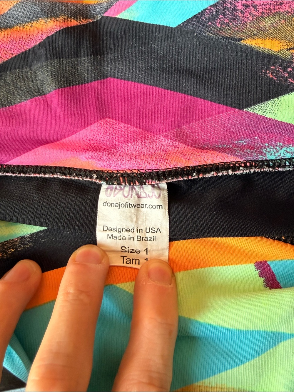 Abstract Multicolor Ruffle-Hem Tennis Skirt/Skort - Picture 4 of 5